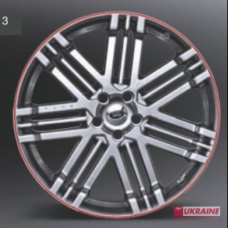 Диск RST Black с красной окантовкой